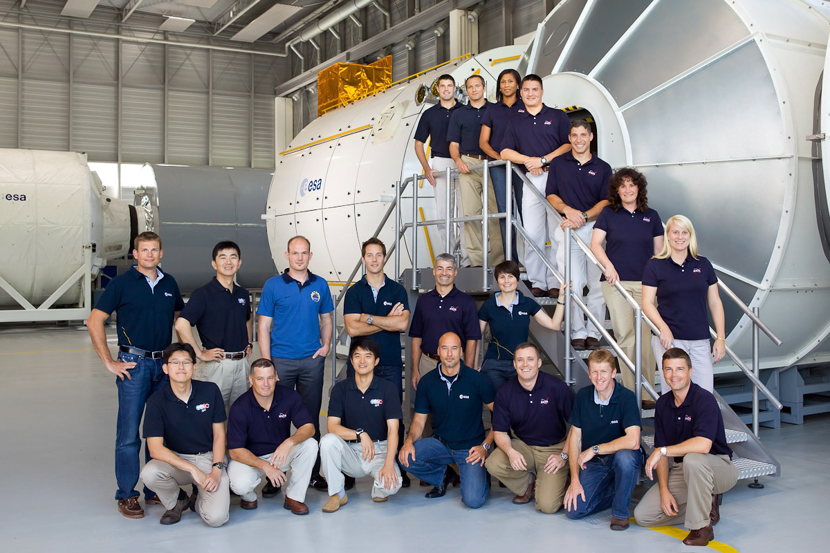 Astronauten Gruppenfoto. ESA und NASA Astronauten gemeinsam.