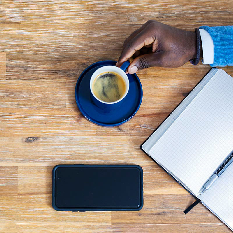 Fotograf Köln Kaffeetasse Handy Schreib-Block