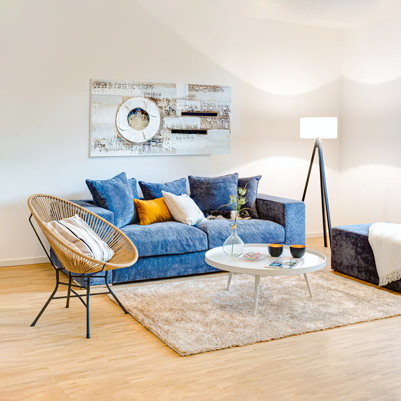 Stuhl, Couch Tisch Immobilien Fotografie