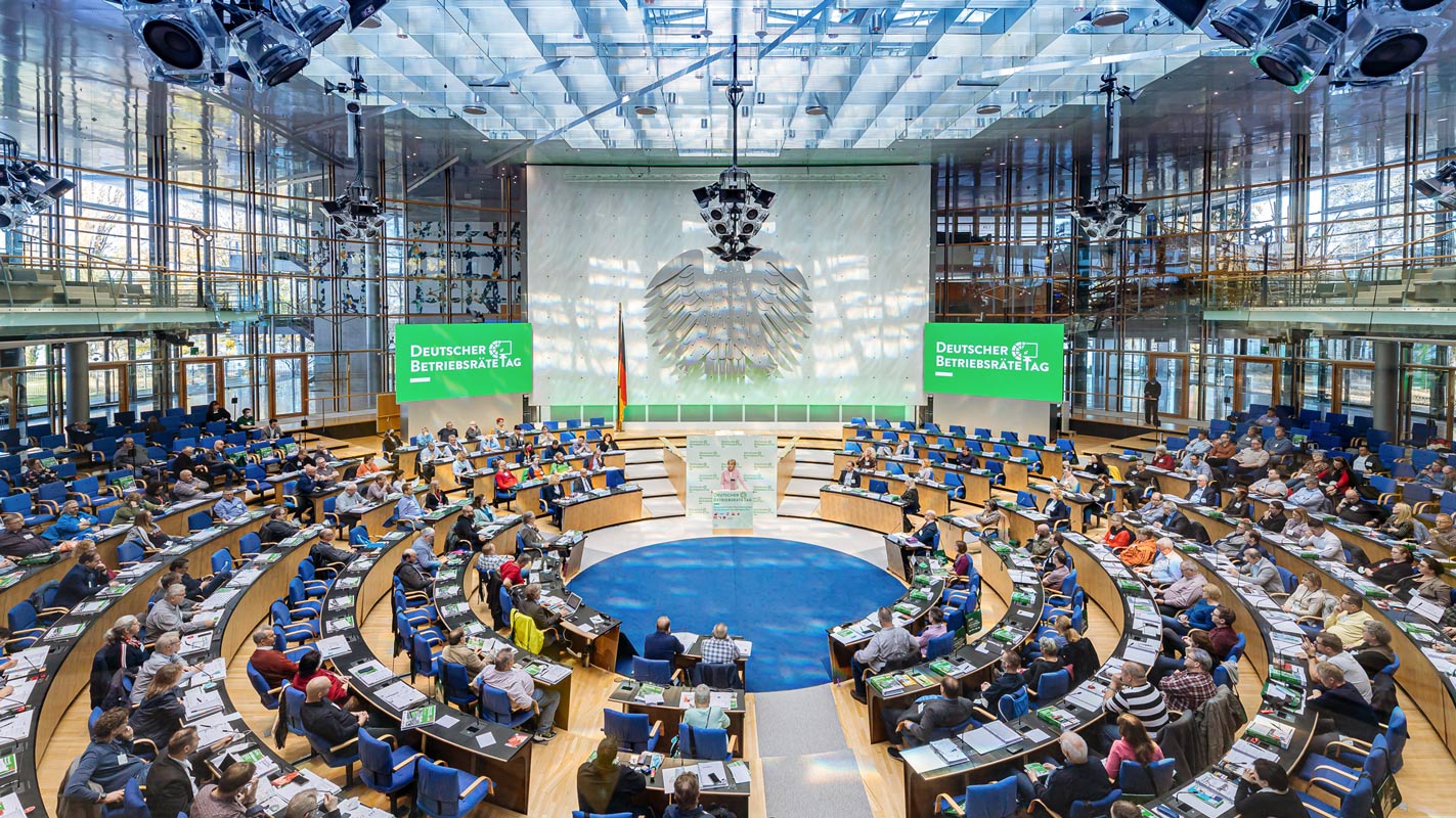 Foto des großen Saals im WCCB. Foto: Eventfotograf Bonn