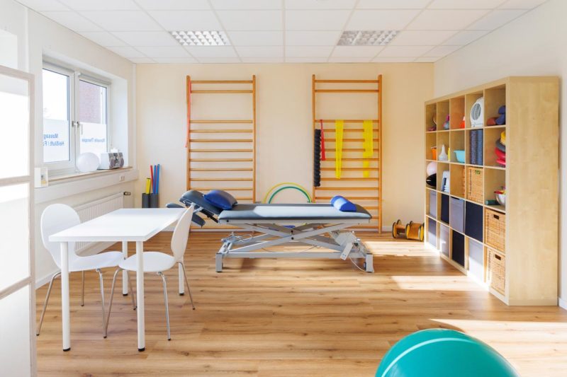 Raumfoto einer Praxis für Physiotherapie