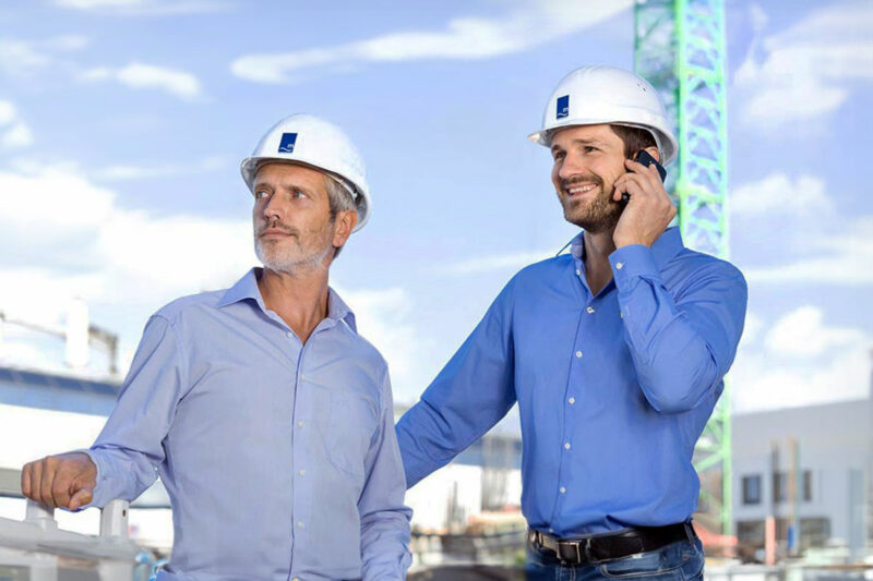 Businessfoto auf einer Baustelle aufgenommen. Für ein Bauunternehmen in Bonn.