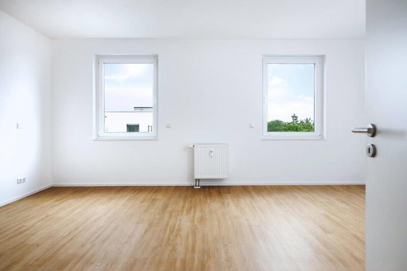 Wohnraumfoto einer Mietwohnung nach der Renovierung. Wohnraumfotografie.