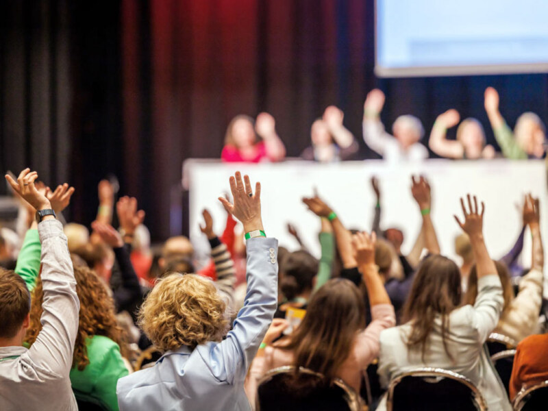 Event Fotografen für Abstimmungen und Mitgliederversammlungen.