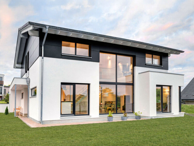 Fertighaus, ein Haus Foto des Immobilienfotografen.
