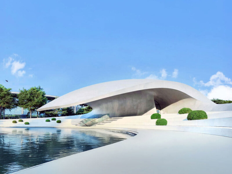 Ausgezeichnete Architektur. Porsche Design. Architekturfotografie des Architekturfotografen Dirk Baumbach.