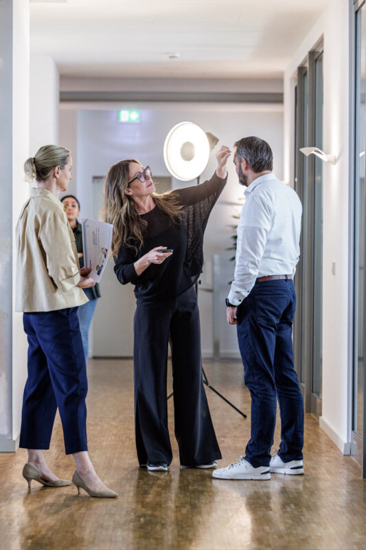 Backstage Foto eines Werbe- Business Shootings in einem Kölner Unternehmen