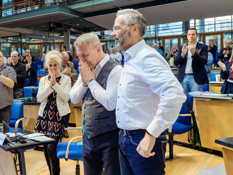 Ein emotionaler Moment. Tagung Eventfotograf Aachen.