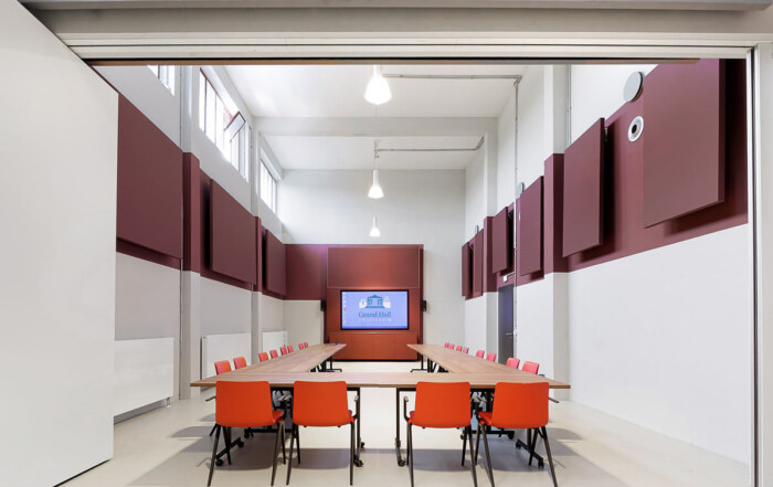 Die Grandhall Eventlocation auf dem Gelände der Zeche Zollverein in Essen bietet auch kleine Räume für Tagungen an.