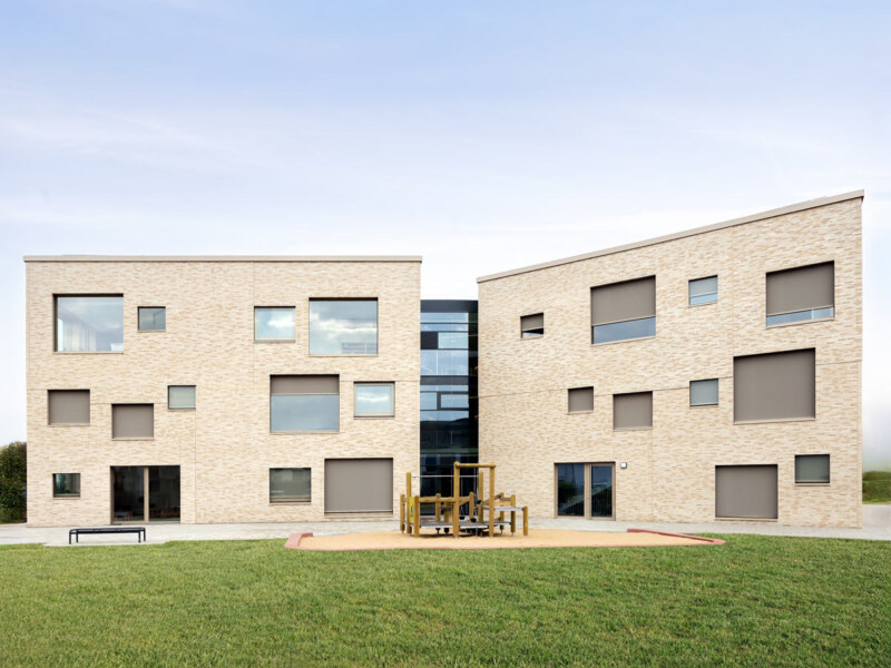 Bewerbung für einen Architektur Award 2026. Der neue Kindergarten. Fotografie: Architektur Fotograf Dirk Baumbach.