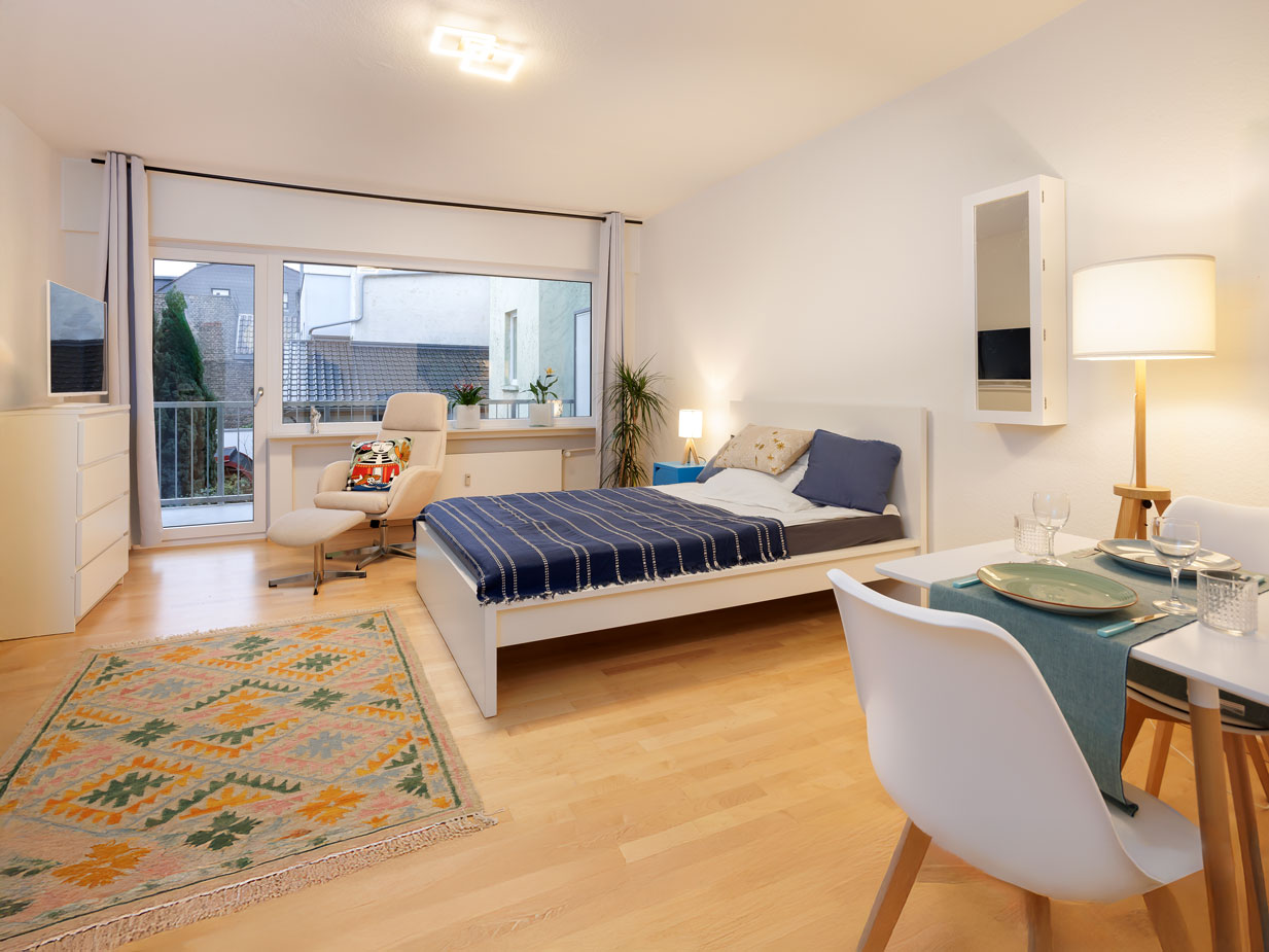 Eine Ferienwohnung in Bonn Bad Godesberg. Eine Fotografie des Fotografen für Inserate von Ferienwohnungen, Dirk Baumbach.