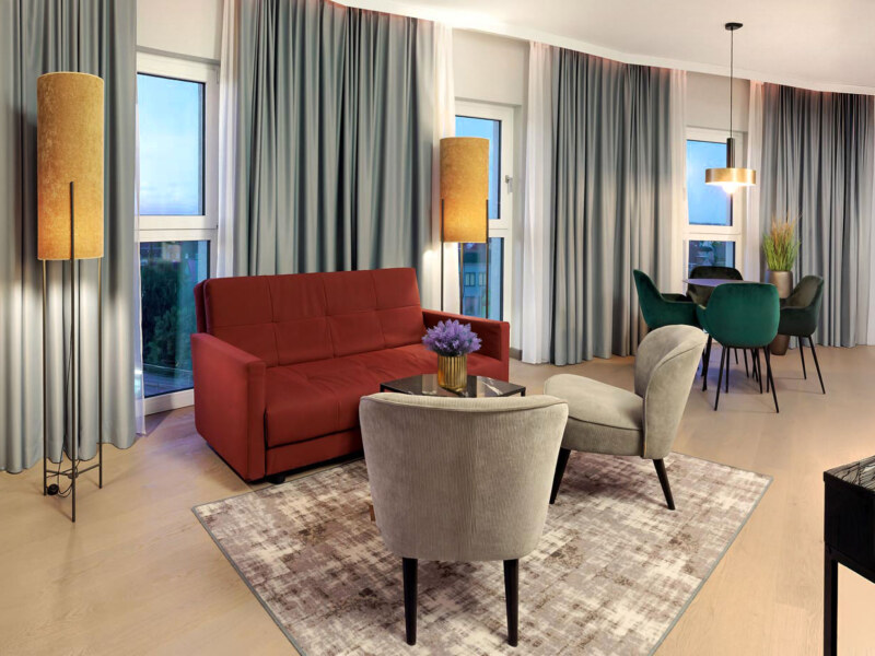 Fotografie eines Hotelzimmers in Düsseldorf. Copyrights: Architektur- und Hotelfotograf Dirk Baumbach.