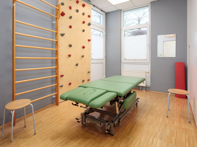 Behandlungsraum, Praxisfoto des Fotografen für Praxisfotografie.