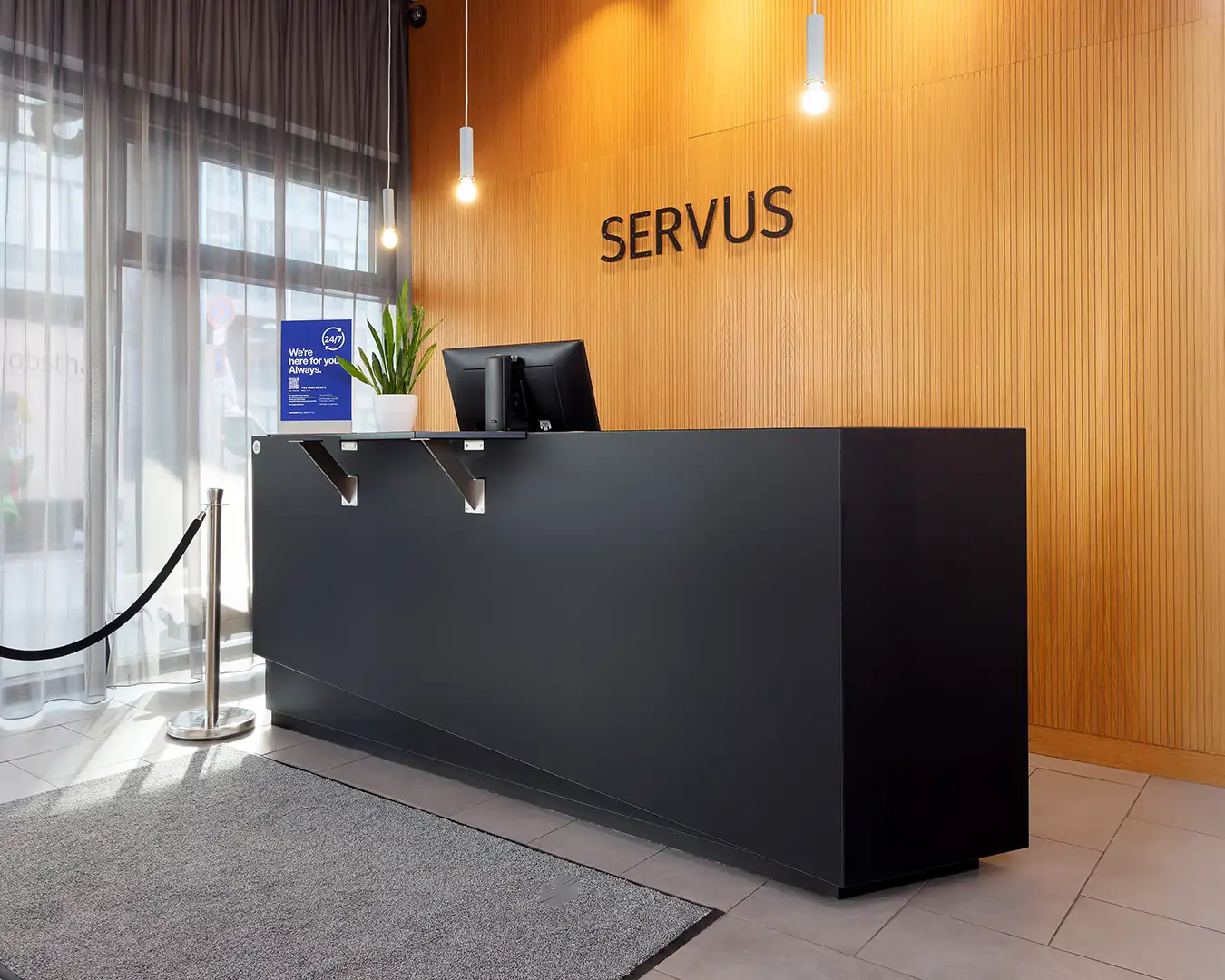 architektur-hotelfotografie-06 Die Rezeption des Wiener Hotels.
