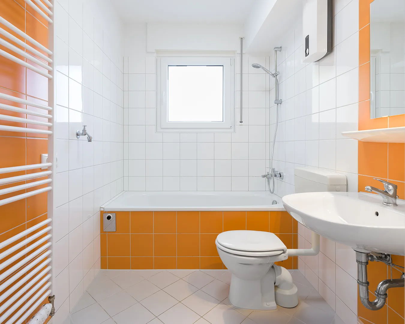 Fotos einer Mietwohnung Das Badezimmer der Mietwohnung.
